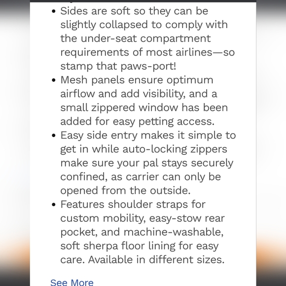 NWT dog carrier, cat carrier Airline Compliant, size M-L - Picture 6 of 7